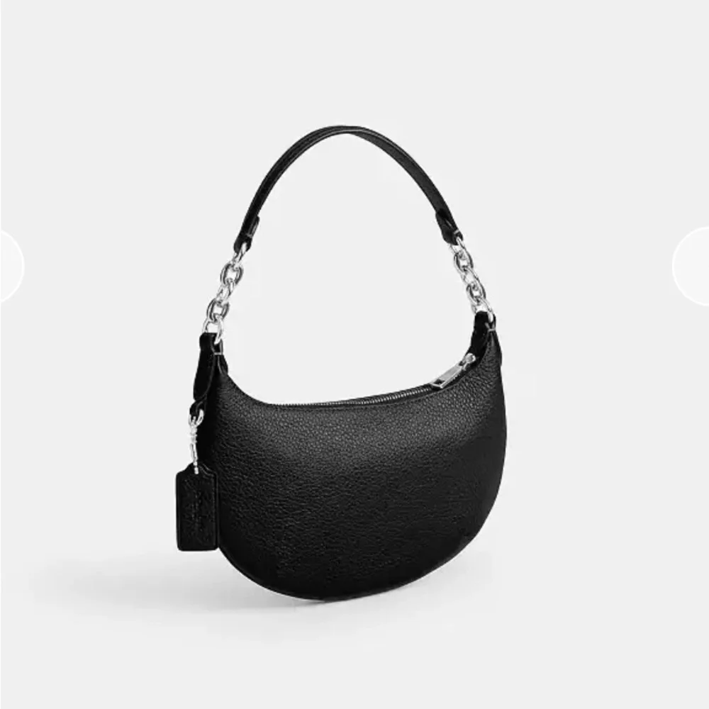 NWT Coach Mini Peyton in Black Pebbled Leather w/ Silver Hardware - Picture 4 of 6